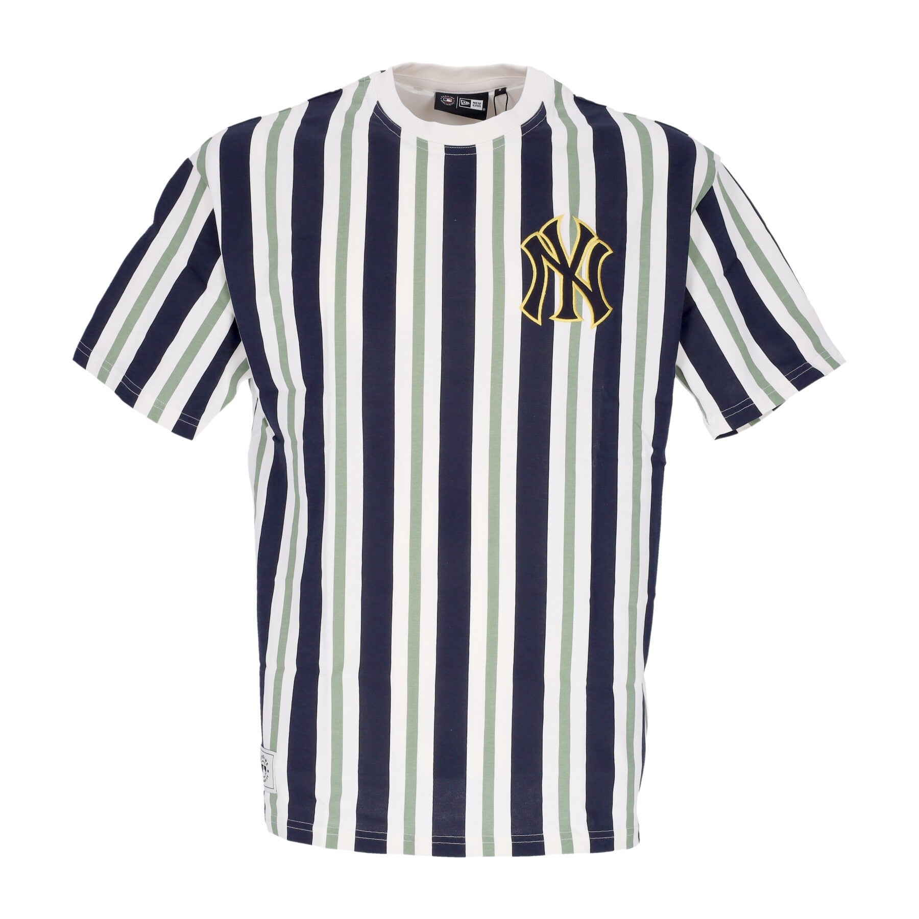 Herren T-Shirt Mlb Premium Oversized Tee Neyyan Off White/green Med