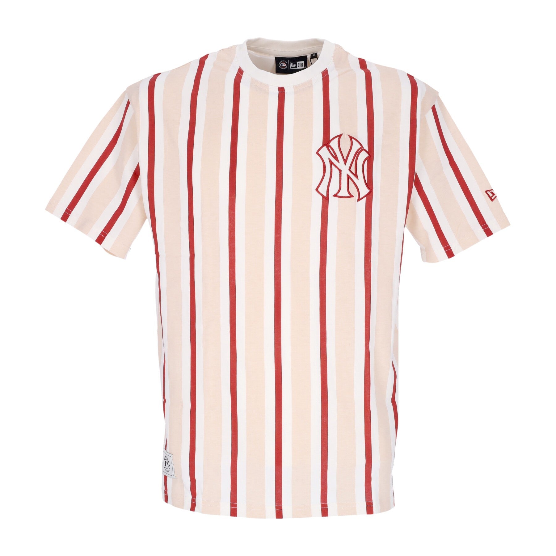 Maglietta Uomo Mlb Premium Oversized Tee Neyyan Off White/hot Red