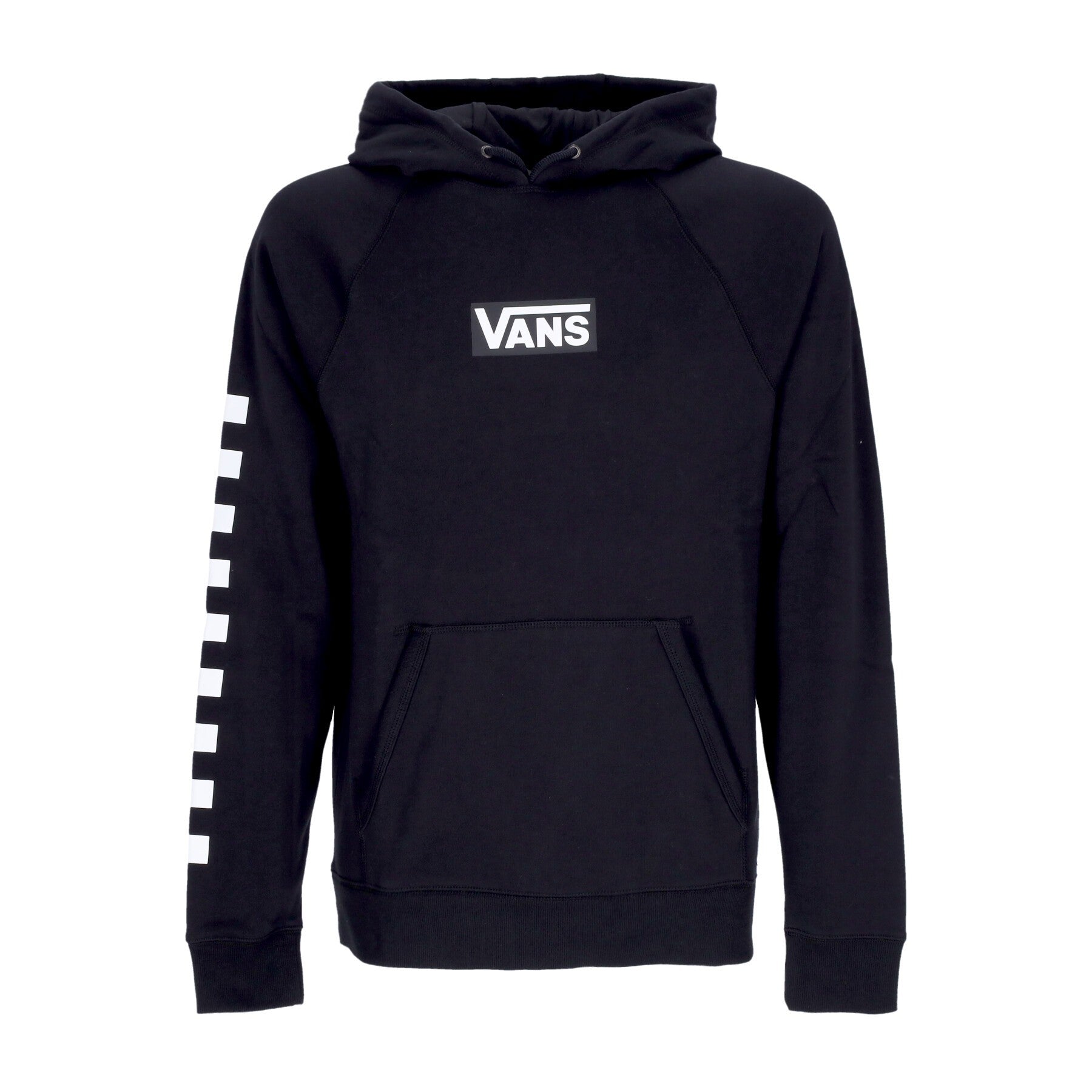 Vans, Felpa Cappuccio Uomo Versa Standard Hoodie, Black/checkerboard