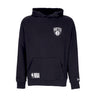 New Era, Felpa Cappuccio Uomo Nba Half Logo Oversized Hoody Bronet, Black/white