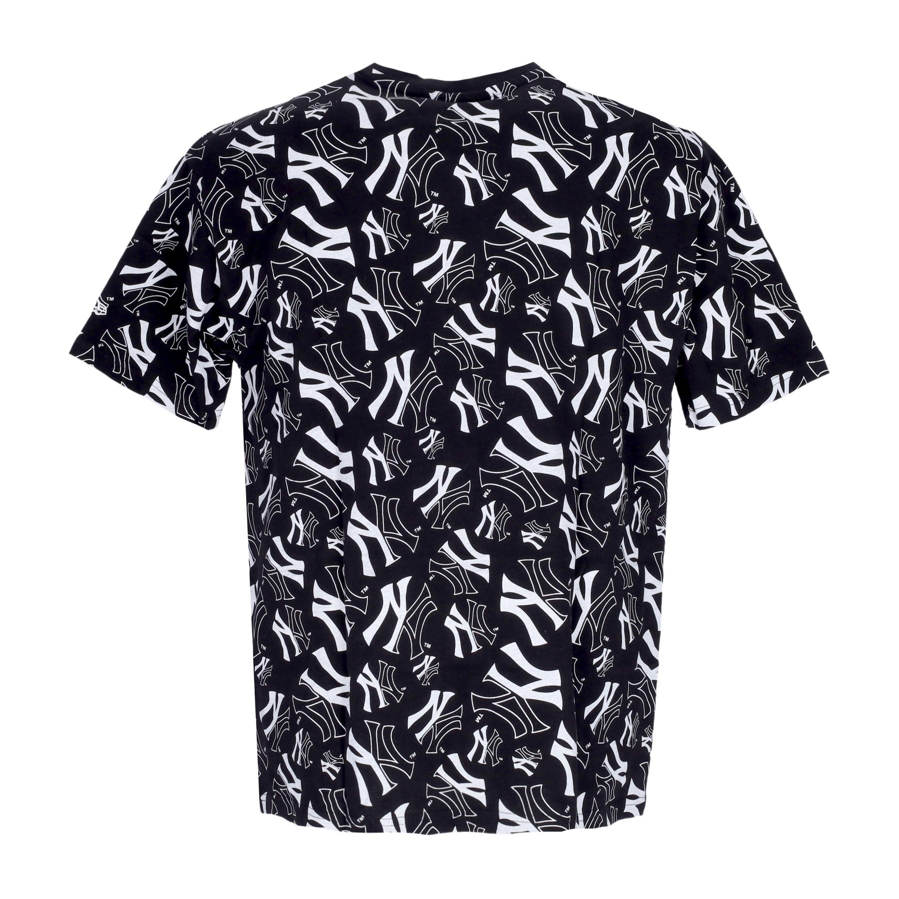 New Era, Maglietta Uomo Mlb Team All Over Print Oversized Tee Neyyan, Black/white