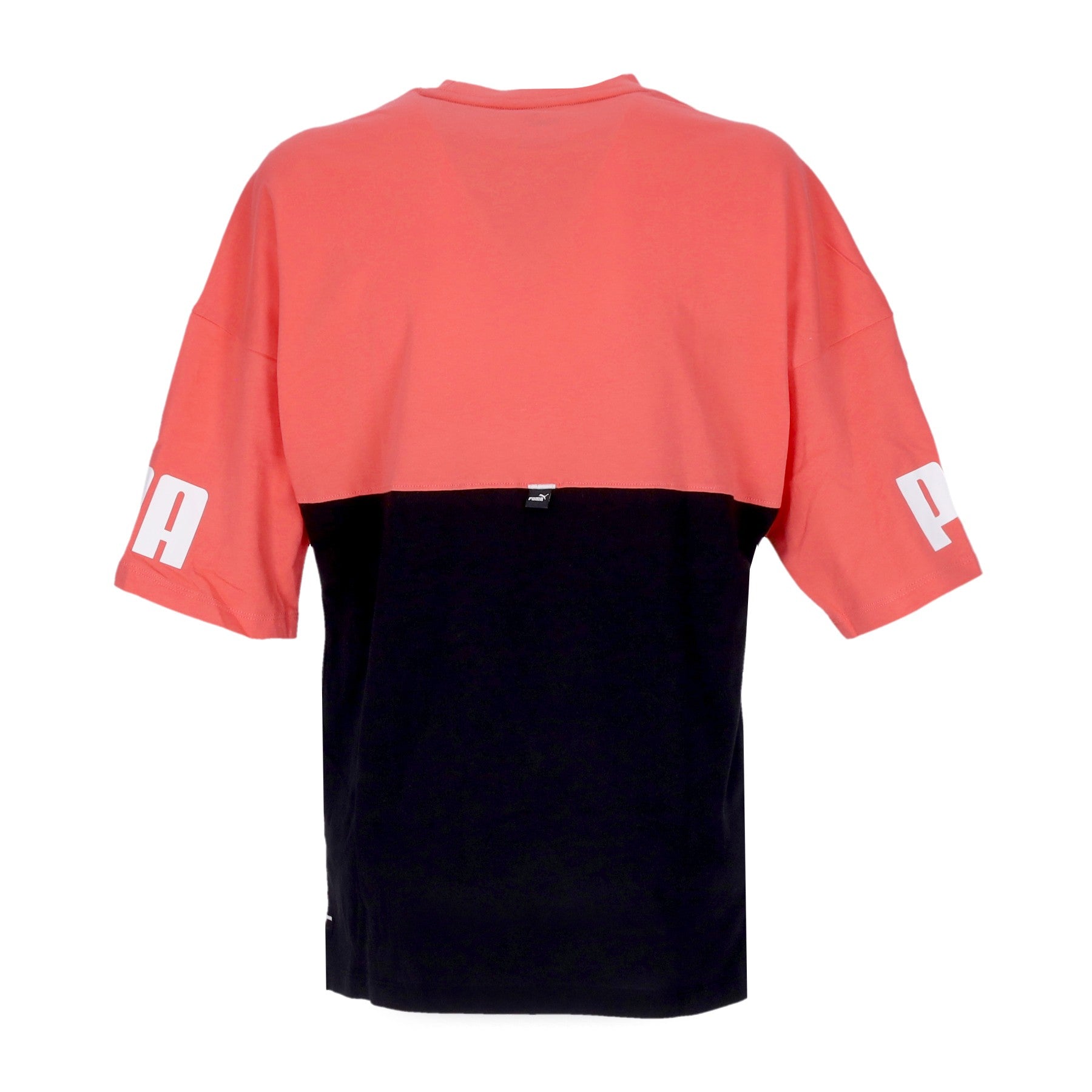Damen Power Colorblock Tee Lachsfarbenes T-Shirt