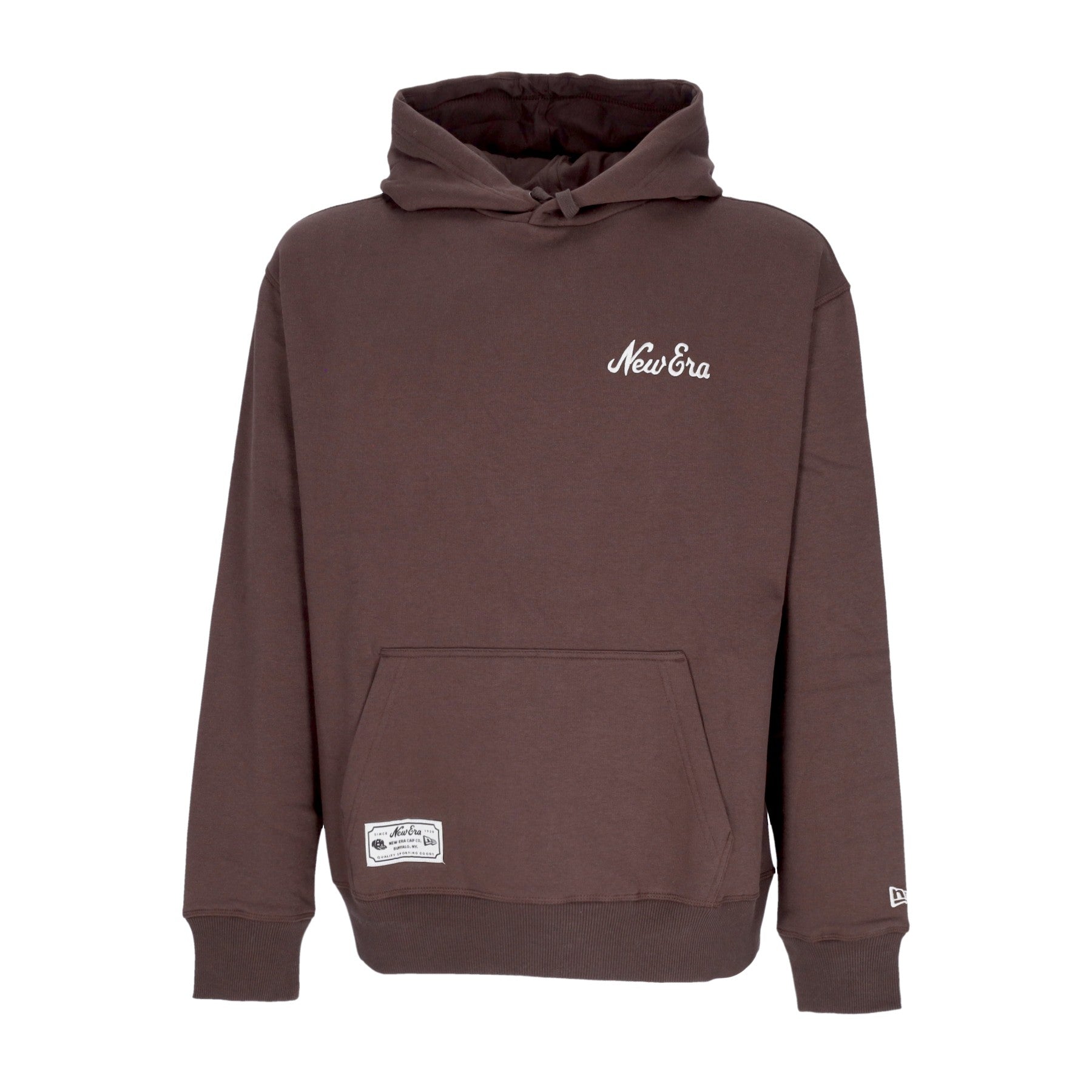 Felpa Cappuccio Uomo Ne Heritage Oversized Hoody Newera Brown/white