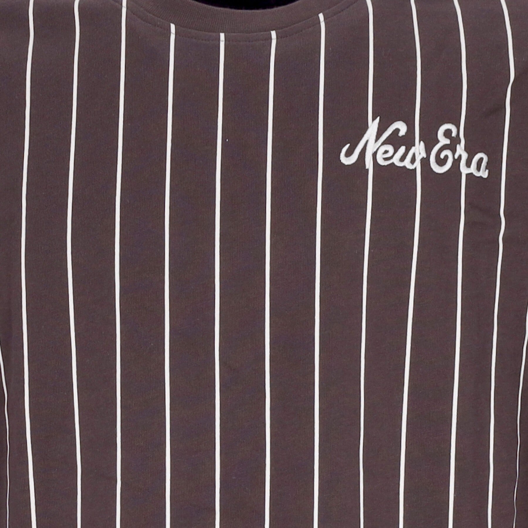 Ne Oversized Pinstripe Tee Herren T-Shirt Newera Braun/Off White