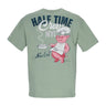 New Era, Maglietta Uomo Ne Half Time Tee Newera, Green Med/white