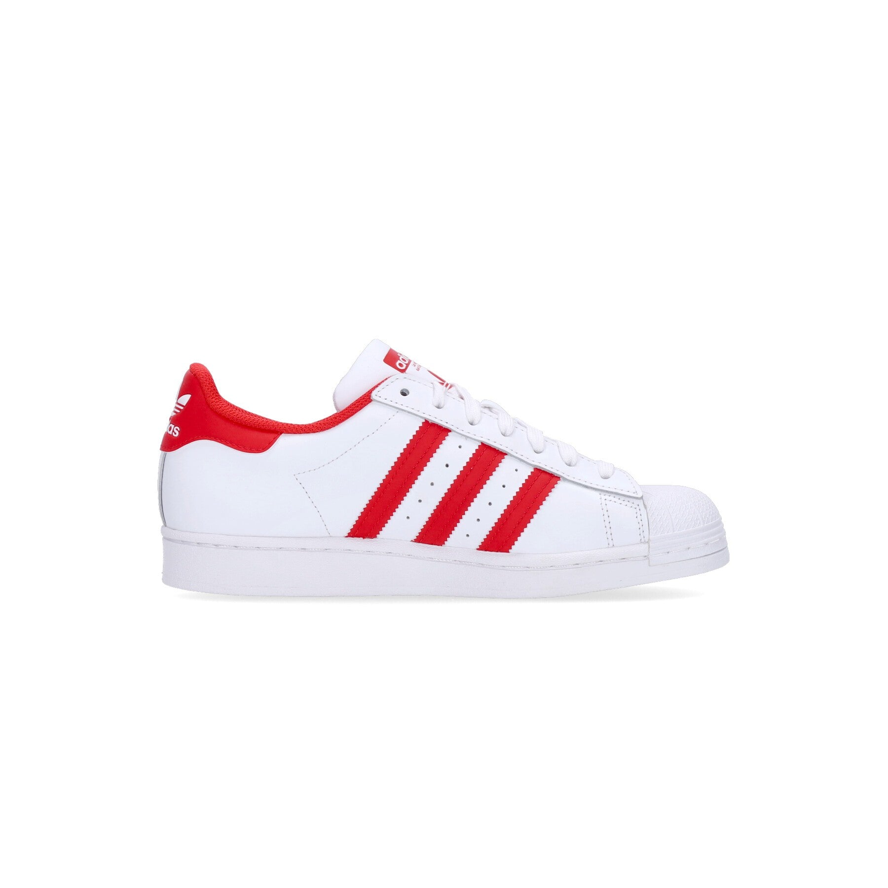 Adidas, Scarpa Bassa Uomo Superstar, Cloud White/vivid Red/cloud White