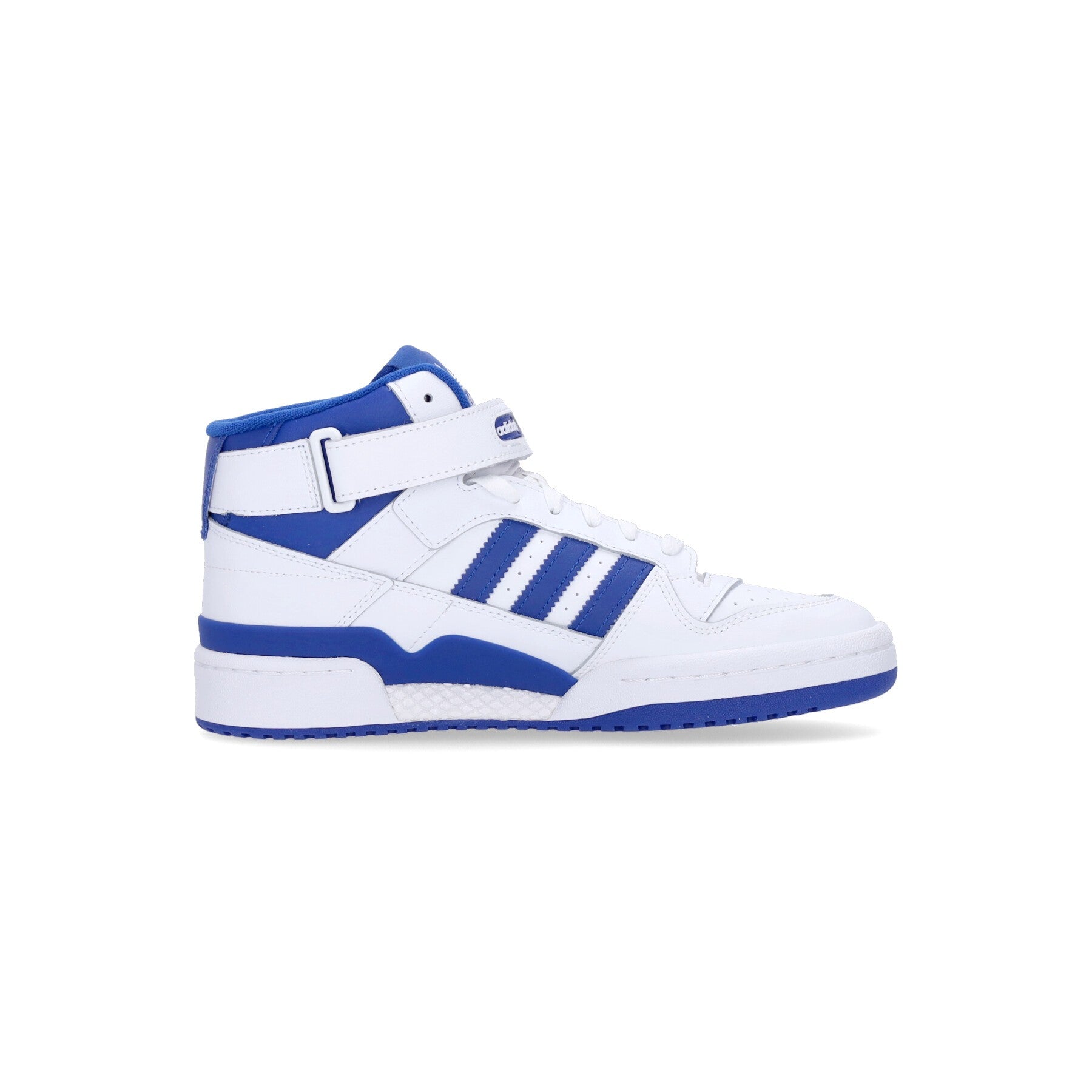 Adidas, Scarpa Basket Uomo Forum Mid, Cloud White/royal Blue/cloud White