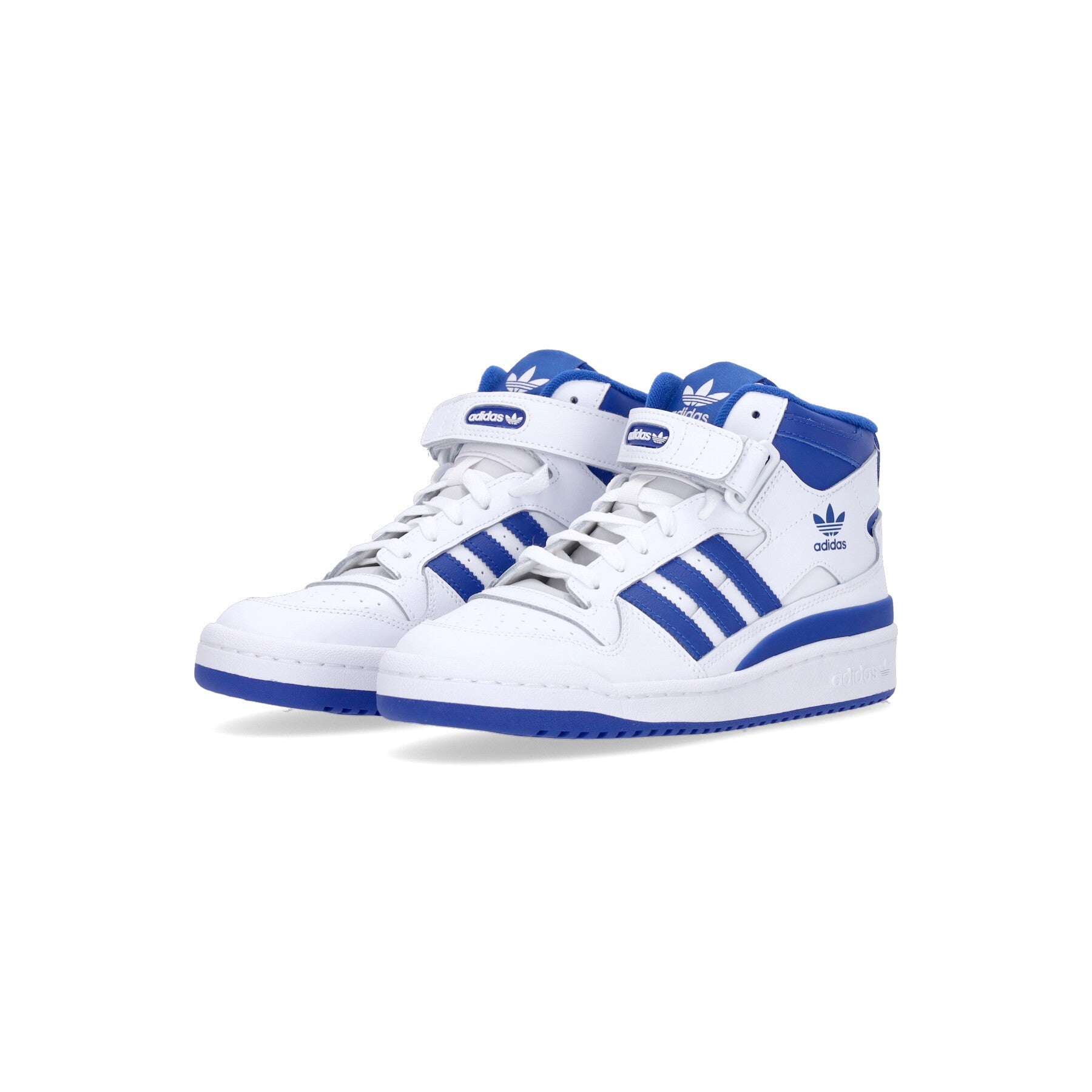 Adidas, Scarpa Basket Uomo Forum Mid, Cloud White/royal Blue/cloud White