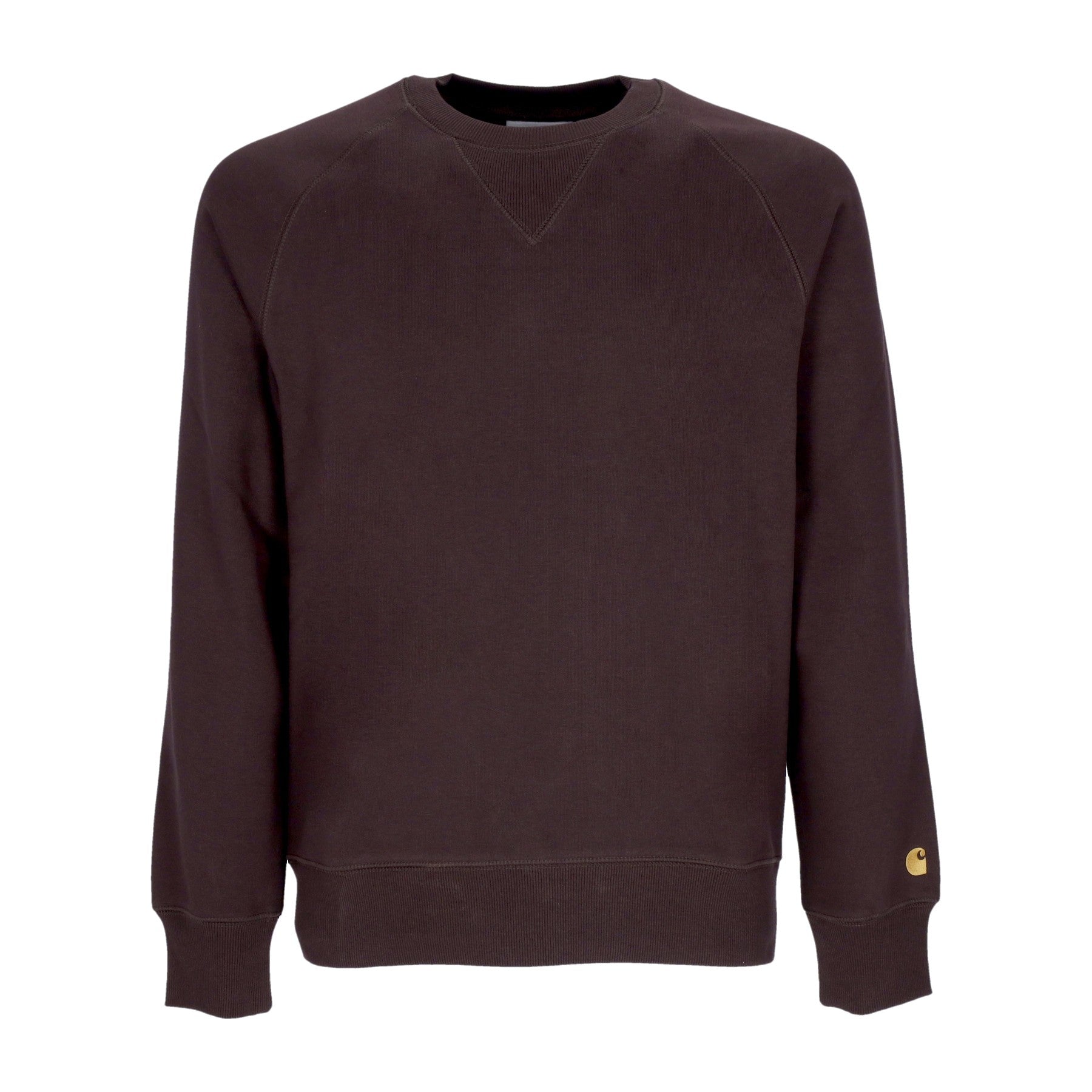 Felpa Girocollo Uomo Chase Sweatshirt Dark Umber/gold