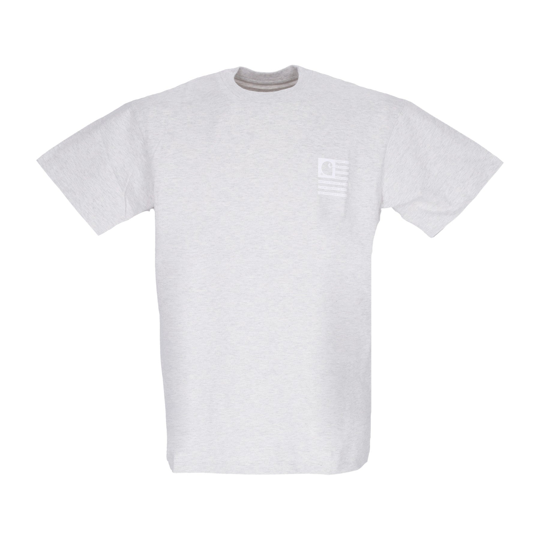 Label State Flag Tee Men's T-Shirt Ash Heather/white