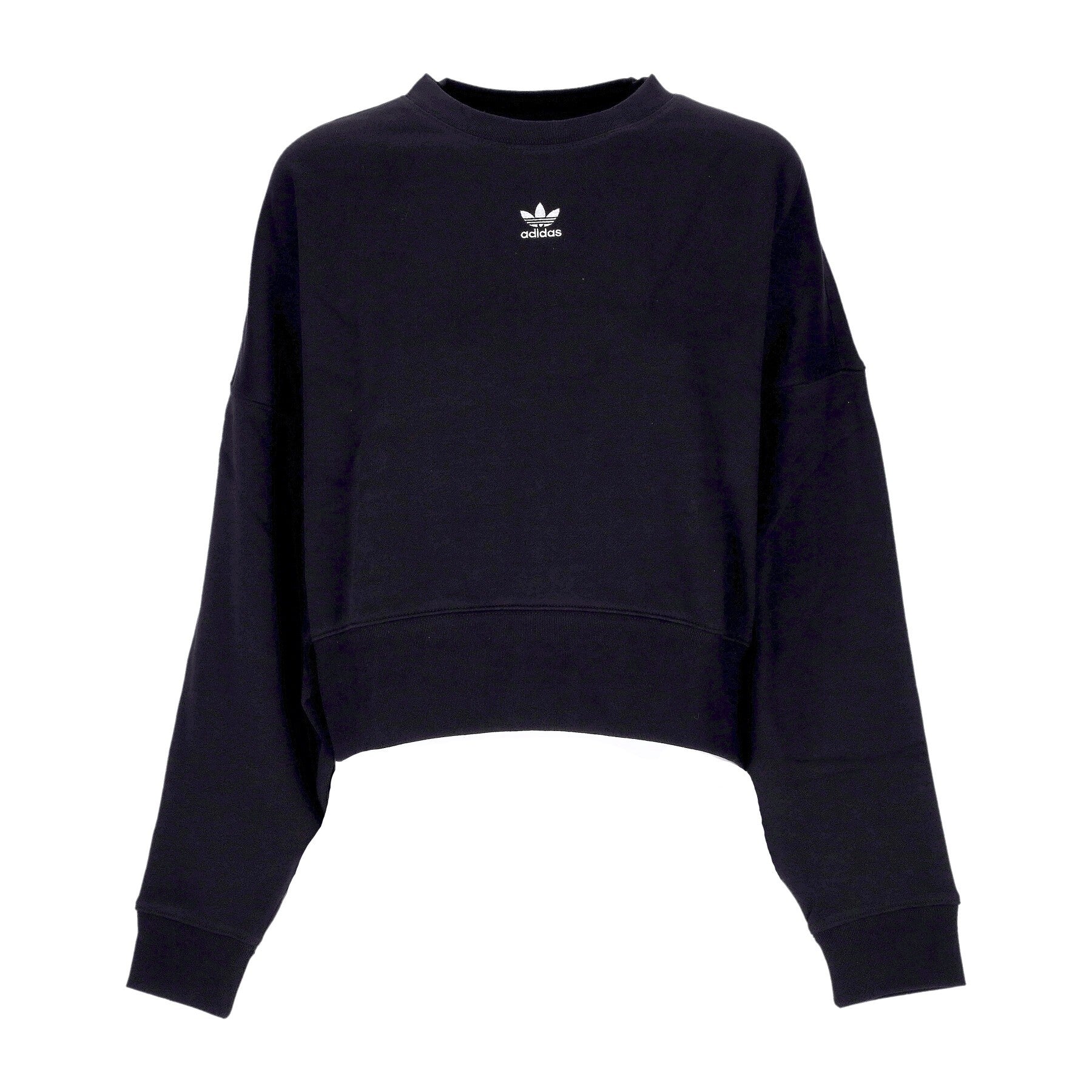 Adidas, Felpa Girocollo Donna Essentials Fleece Sweatshirt, Black