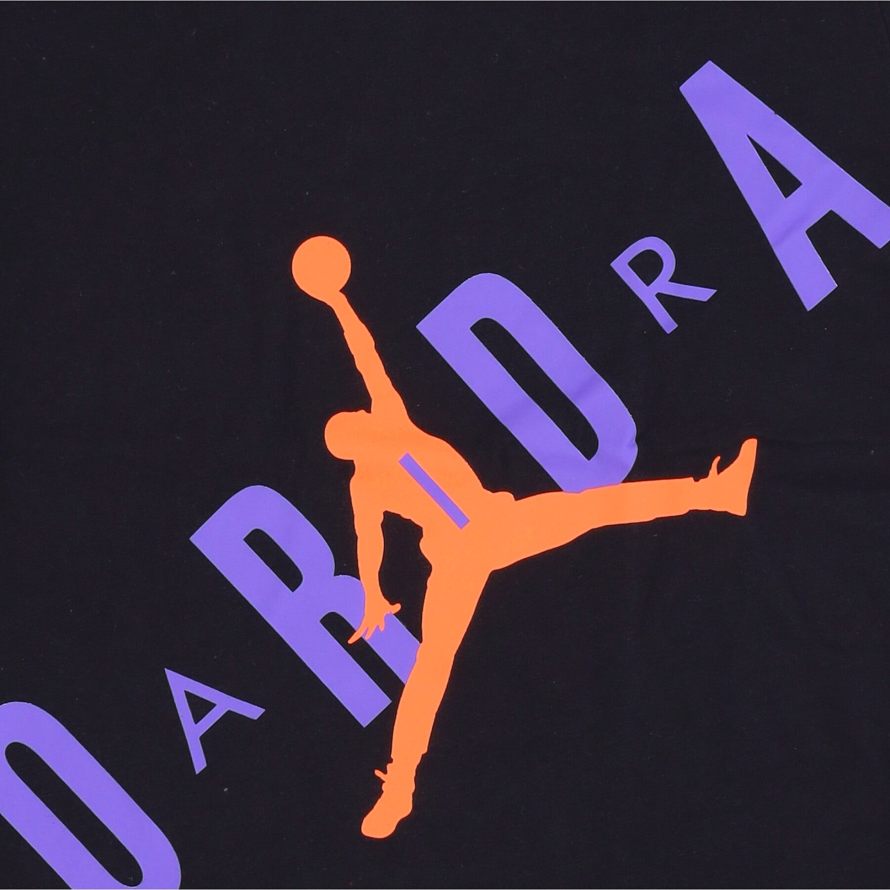 Jordan Stretch Out Black/total Orange Child T-Shirt