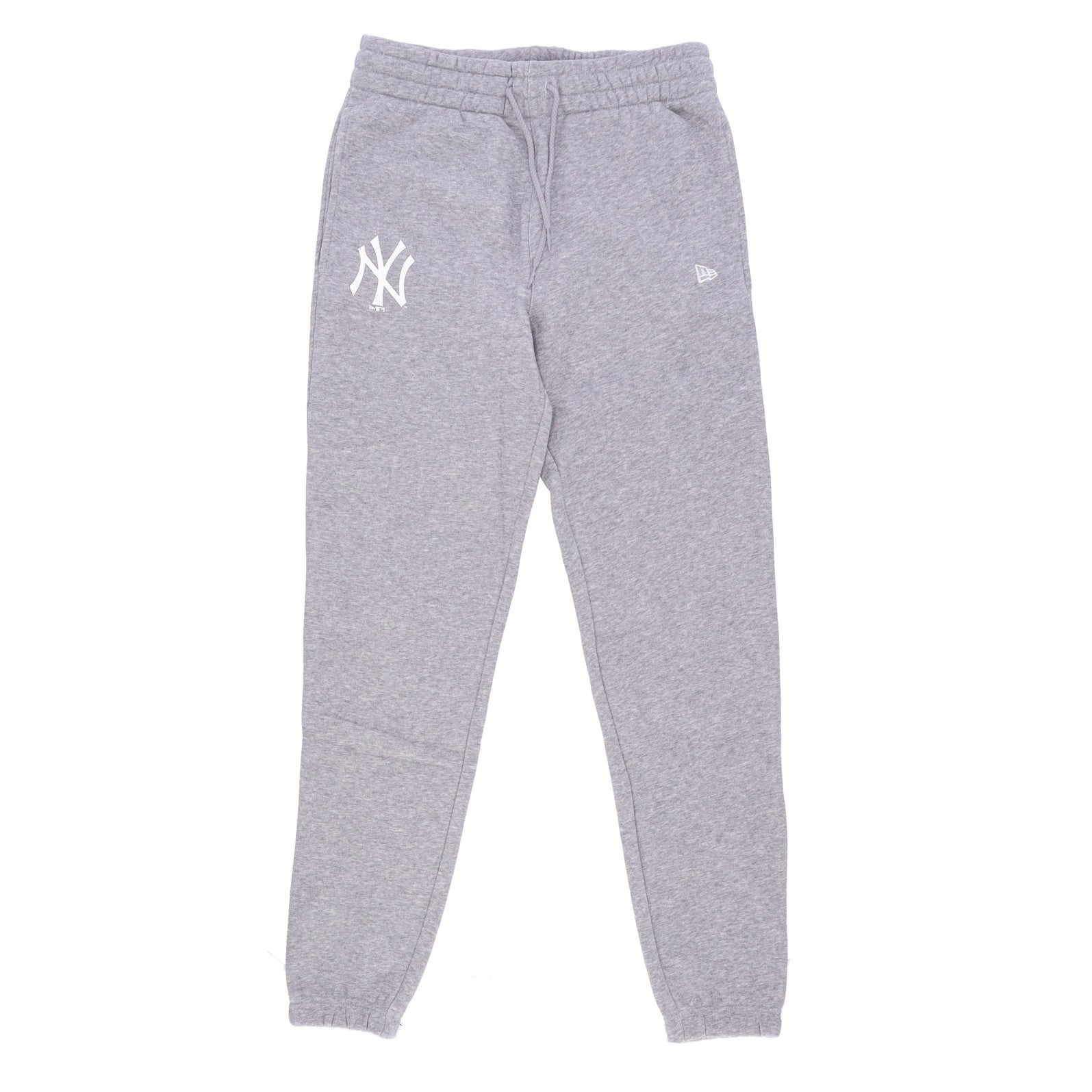 New Era, Pantalone Tuta Felpato Uomo Mlb Team Logo Jogger Neyyan, Heather Grey/white