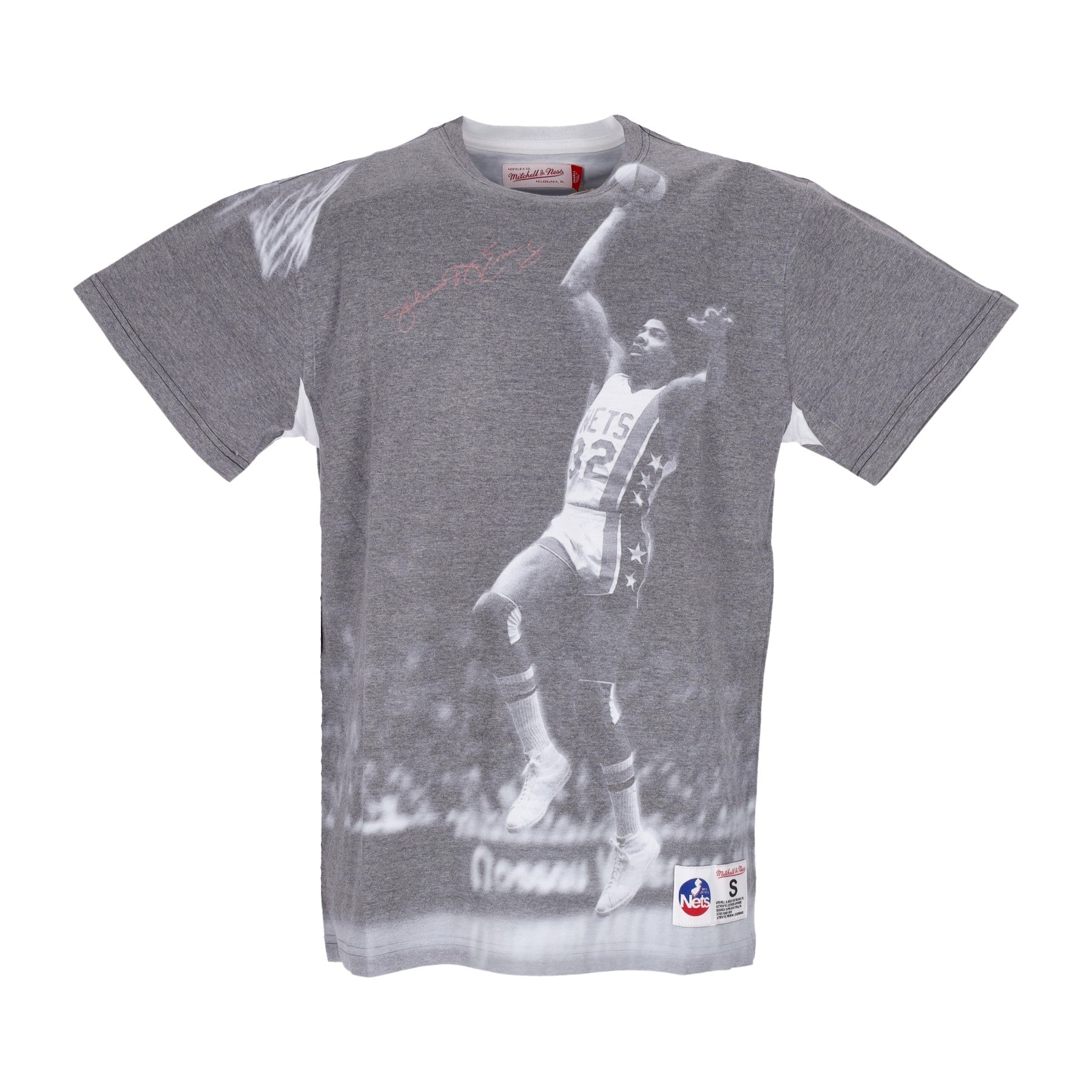 Mitchell & Ness, Maglietta Uomo Nba Above The Rim Sublimated Tee Hardwood Classics Julius Erving Nejnet, White