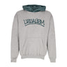 Usual, Felpa Cappuccio Uomo Usualism Hoodie, Heather Grey/dark Green