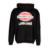 Usual, Felpa Cappuccio Uomo Worldwide Locals Hoodie, Black