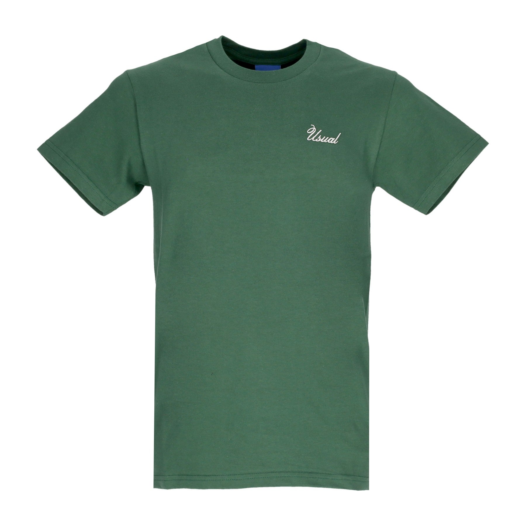 Usual, Maglietta Uomo Signature Tee, Bottle Green