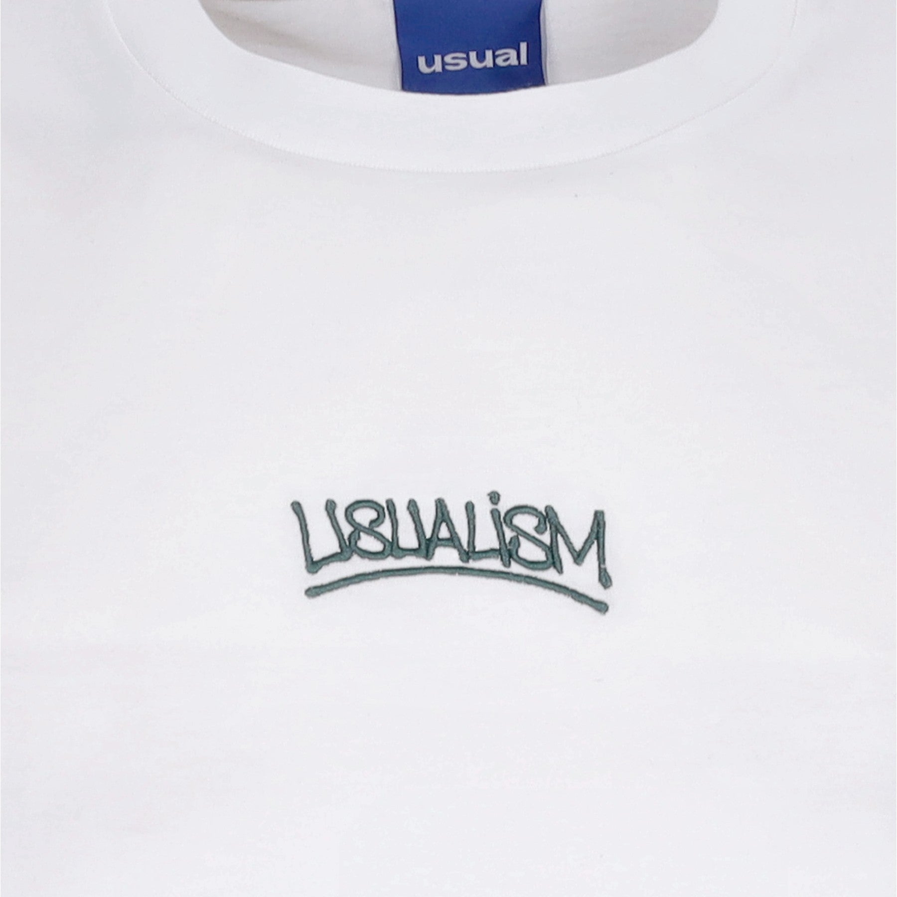 Usualism Embroidered Tee White Men's T-Shirt