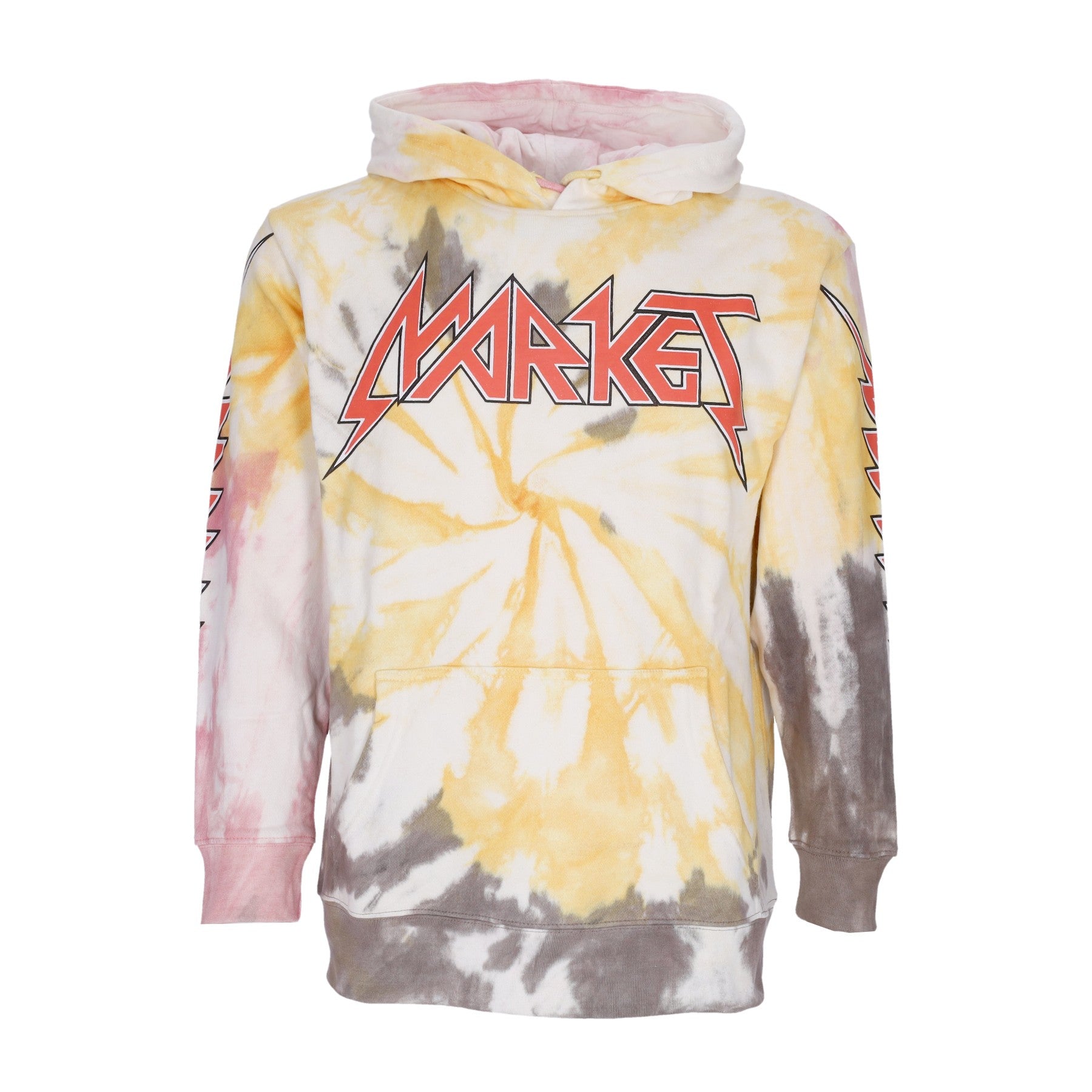 Market, Felpa Leggera Cappuccio Uomo Iron Market Tie-dye Hoodie X Smiley, Tie Dye