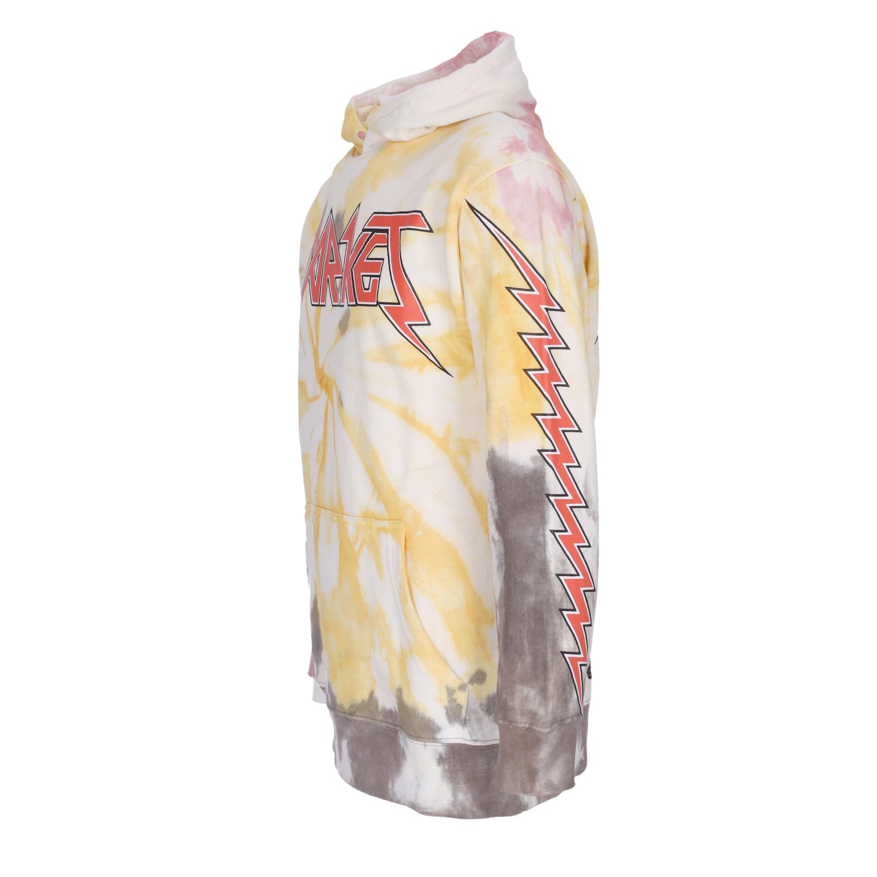 Market, Felpa Leggera Cappuccio Uomo Iron Market Tie-dye Hoodie X Smiley, 