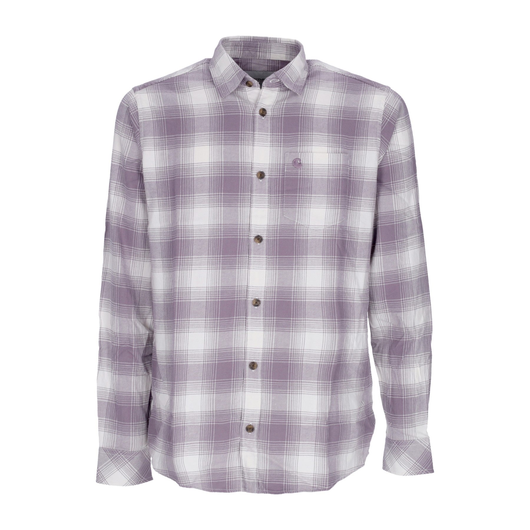 Carhartt Wip, Camicia Manica Lunga Uomo L/s Deaver Shirt, Misty Thistle