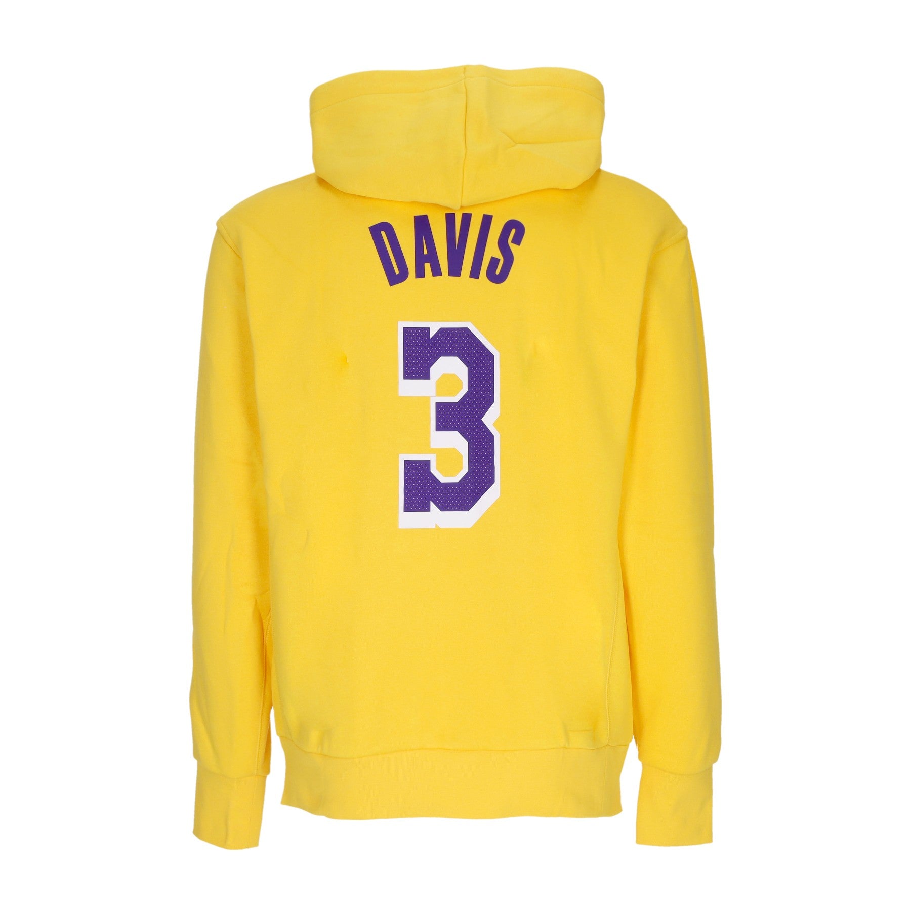 Nike Nba, Felpa Cappuccio Uomo Nba Fleece Essential Hoodie No 03 Anthony Davis Loslak, Amarillo