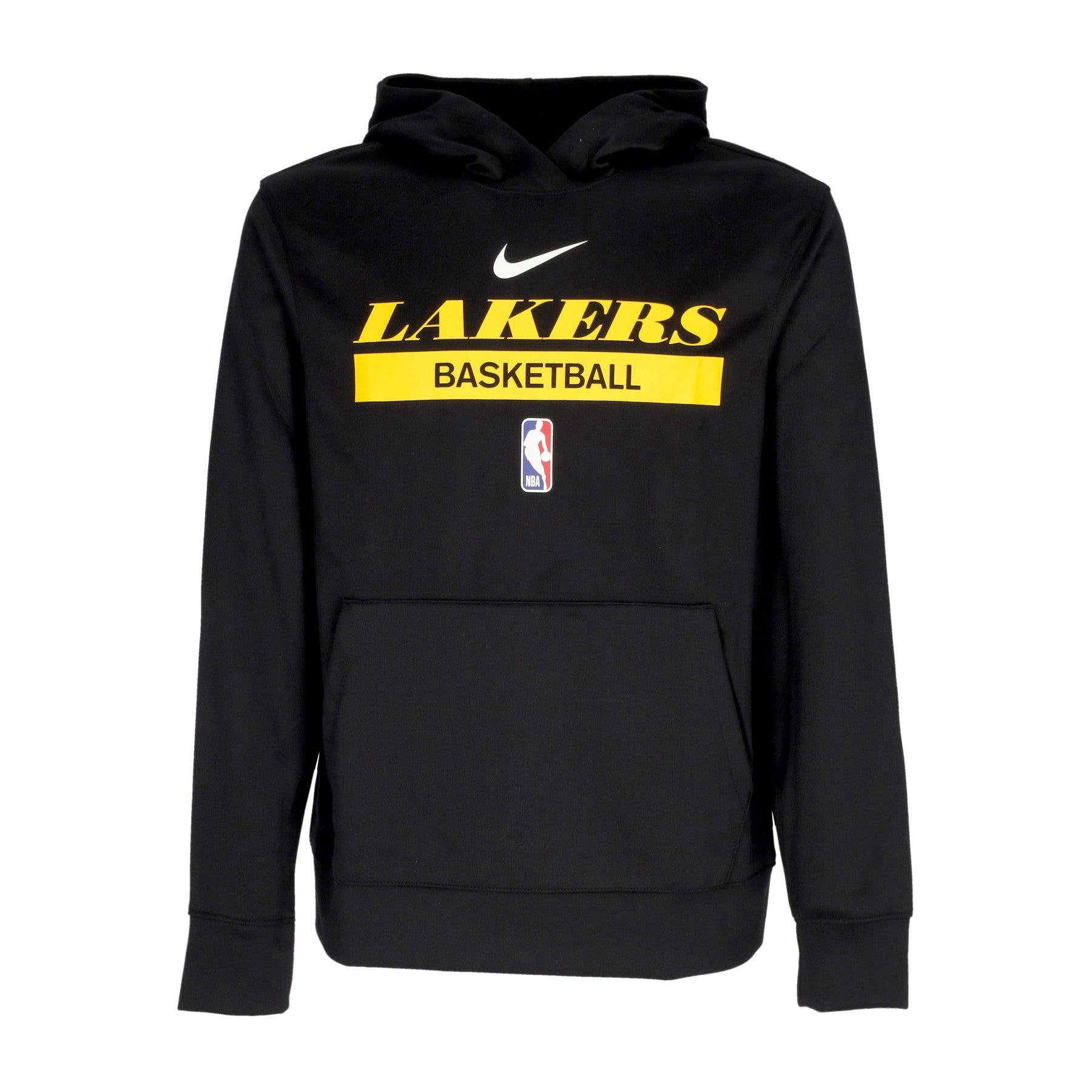 Nike Nba, Felpa Leggera Cappuccio Uomo Nba Dri-fit Spotlight Hoodie Loslak, Black