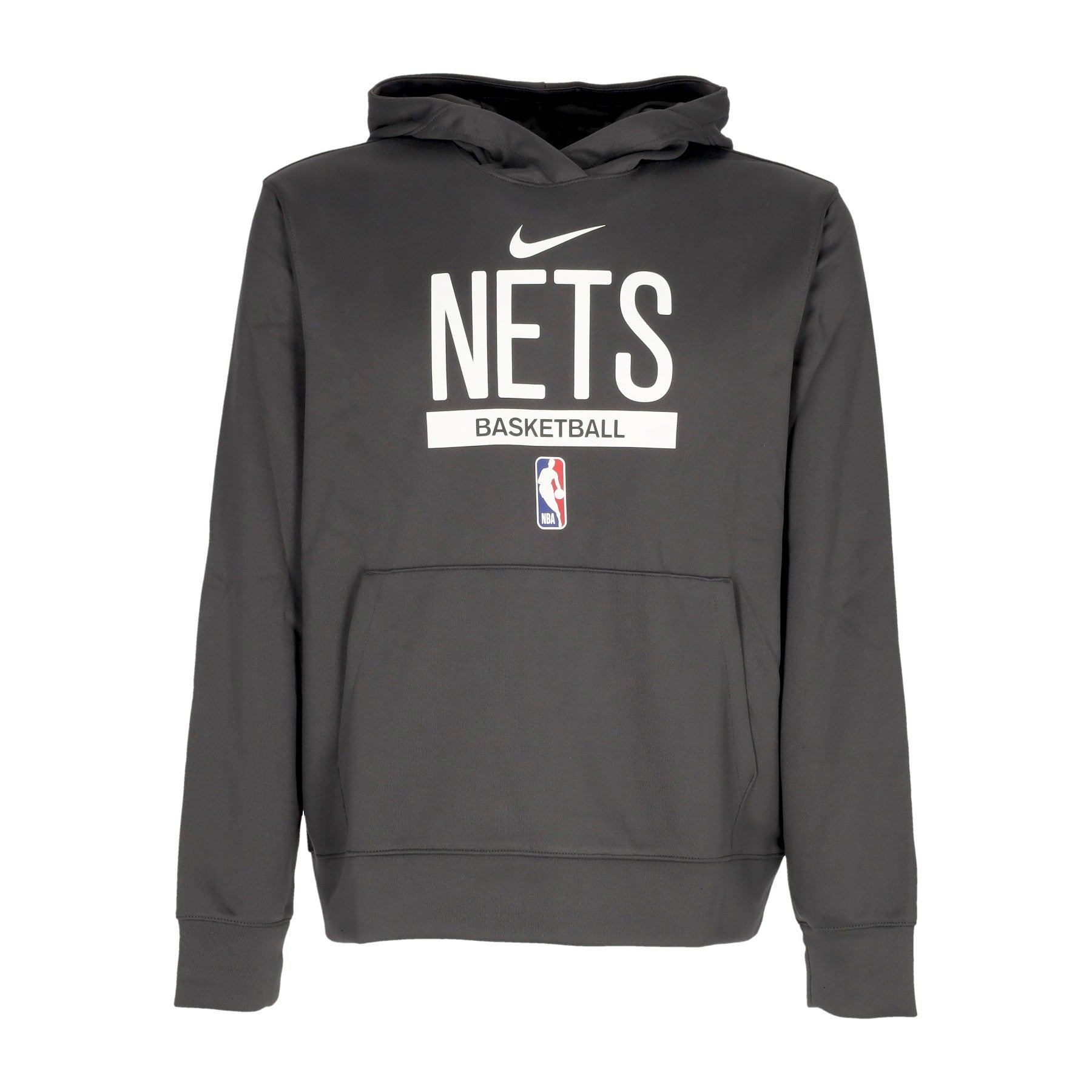 Nike Nba, Felpa Leggera Cappuccio Uomo Nba Dri-fit Spotlight Hoodie Bronet, Anthracite