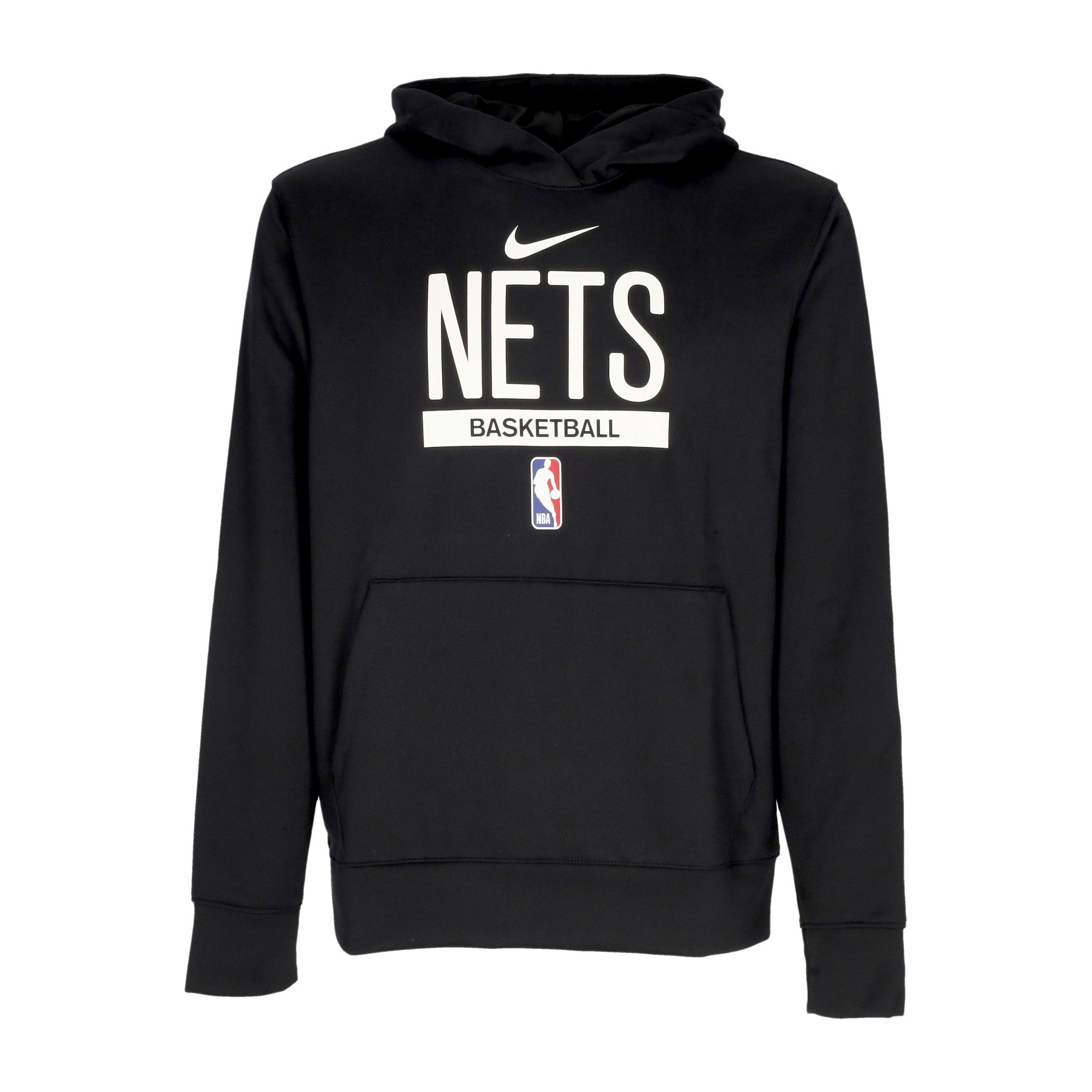 Nike Nba, Felpa Leggera Cappuccio Uomo Nba Dri-fit Spotlight Hoodie Bronet, Black