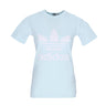 Adidas, Maglietta Donna Trefoil Tee, Almost Blue