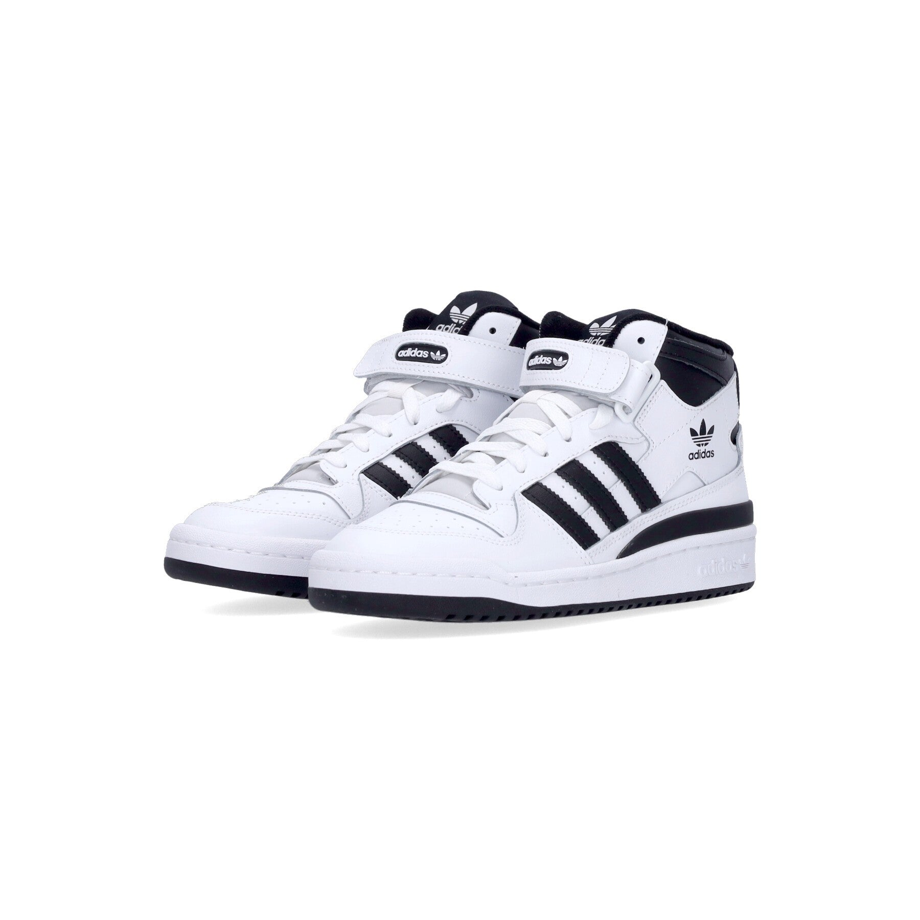 Adidas, Scarpa Basket Uomo Forum Mid, Cloud White/core Black/cloud White