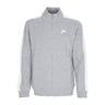 Nike, Felpa Collo Alto Uomo Sportswear Club Bb Track Jacket, Dk Grey Heather/white