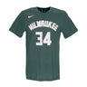 Nike Nba, Maglietta Uomo Nba Essential Tee No 34 Giannis Antetokounmpo Milbuc, Fir