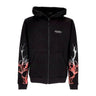 Phobia, Felpa Leggera Cappuccio Zip Uomo Lightning Zip Hoodie, Black/red/grey