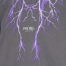 Phobia, Felpa Leggera Cappuccio Uomo Lightning Hoodie, Grey/purple