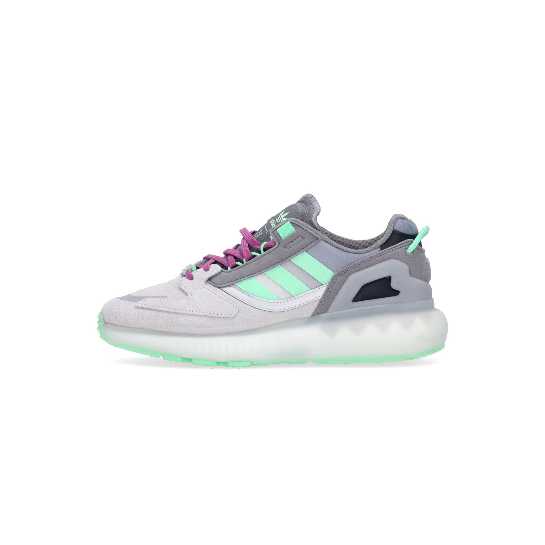 Adidas, Scarpa Bassa Uomo Zx 5k Boost, Grey Three/beam Green/semi Pulse Lilac