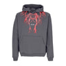 Phobia, Felpa Leggera Cappuccio Uomo Lightning Hoodie, Grey/red