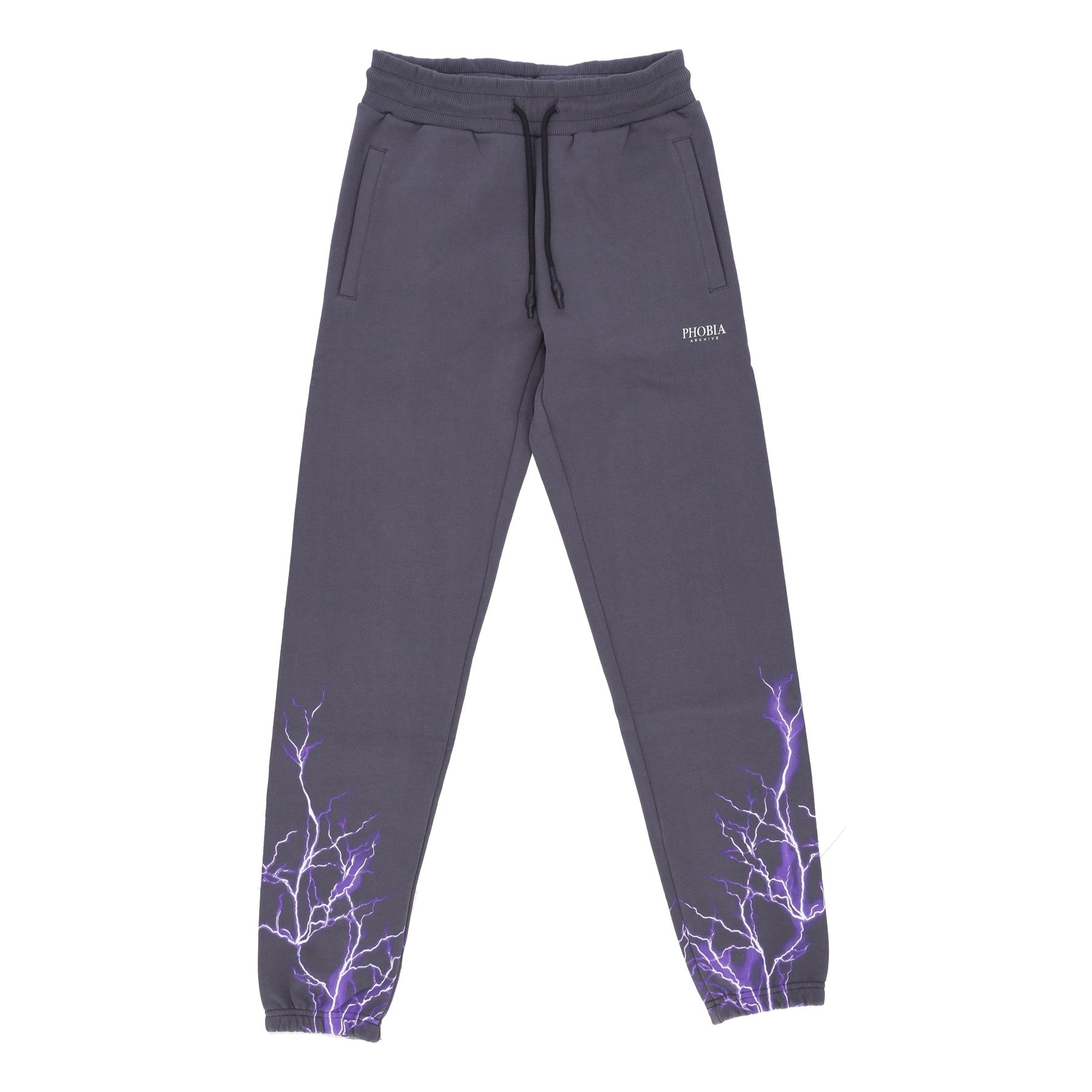 Phobia, Pantalone Tuta Leggero Uomo Lightning Pants, Grey/purple