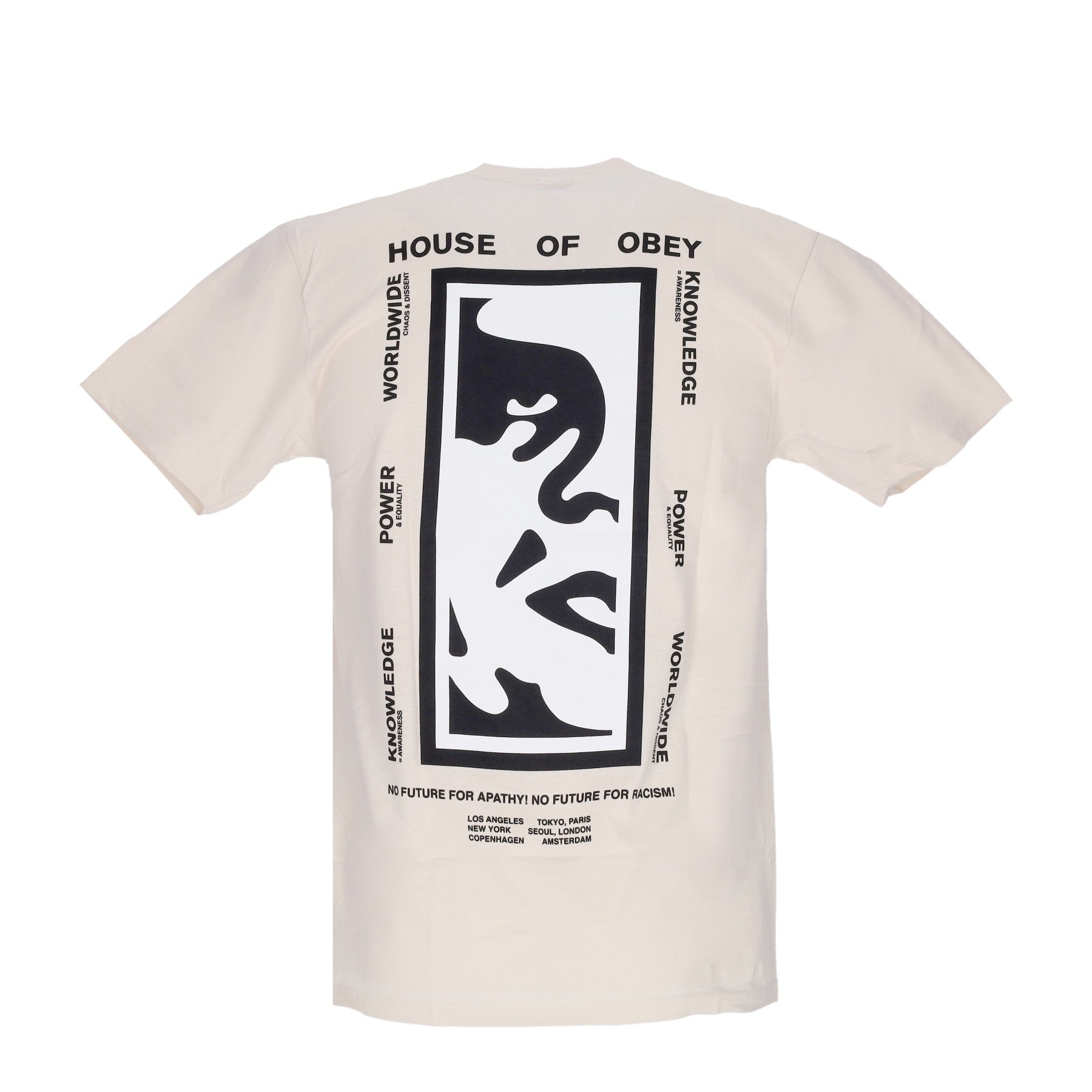 Maglietta Uomo Power & Equality Classic Tee Cream