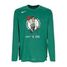 Nike Nba, Maglietta Manica Lunga Uomo Nba Dri-fit Long-sleeve Top Boscel, Clover/black