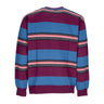 Obey, Felpa Girocollo Uomo Ender Stripe Crew Specialty Fleece, Beetroot Multi