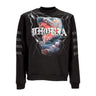 Phobia, Felpa Leggera Girocollo Uomo Snake Crewneck, Black