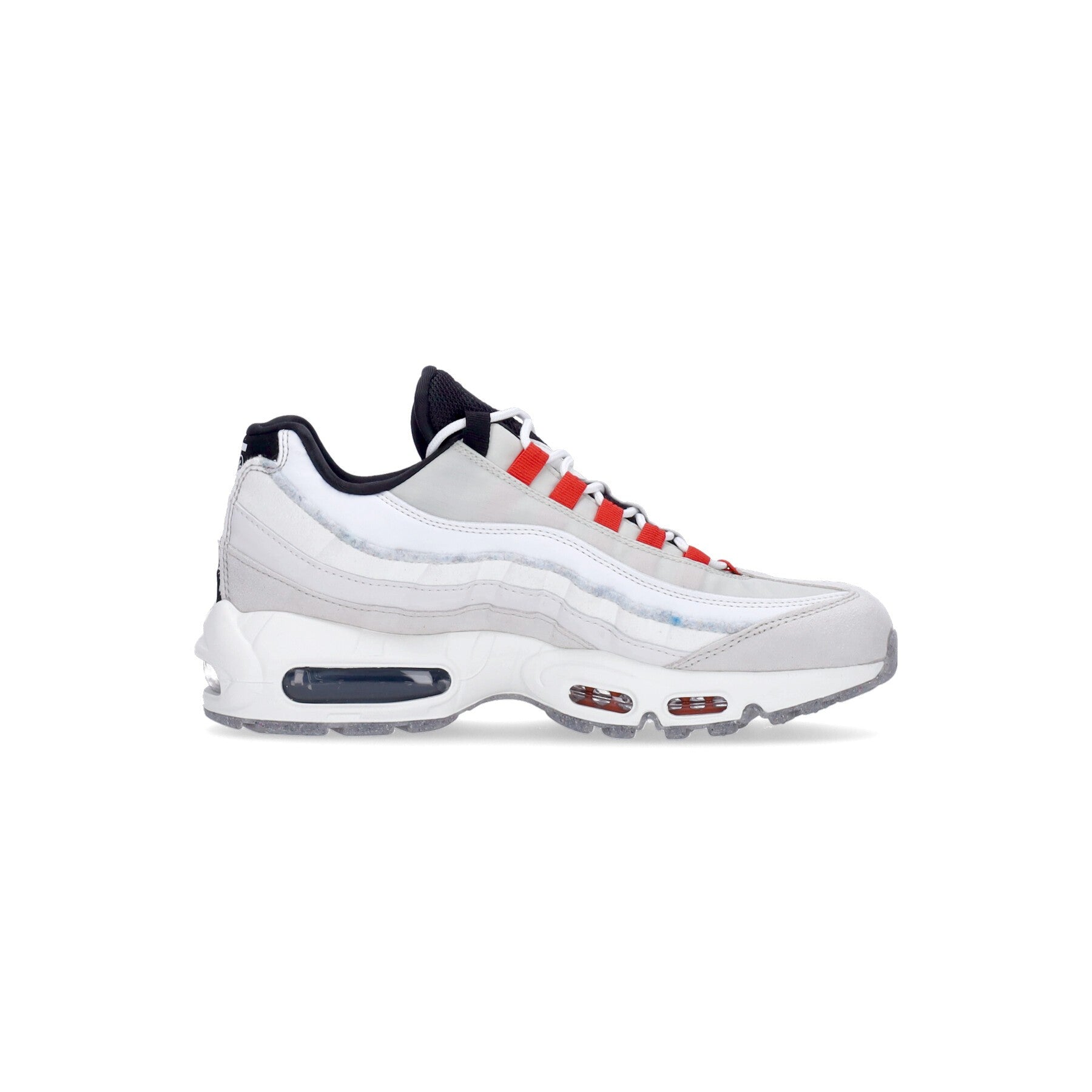 Nike, Scarpa Bassa Uomo Air Max 95 Se, Light Bone/habanero Red/black