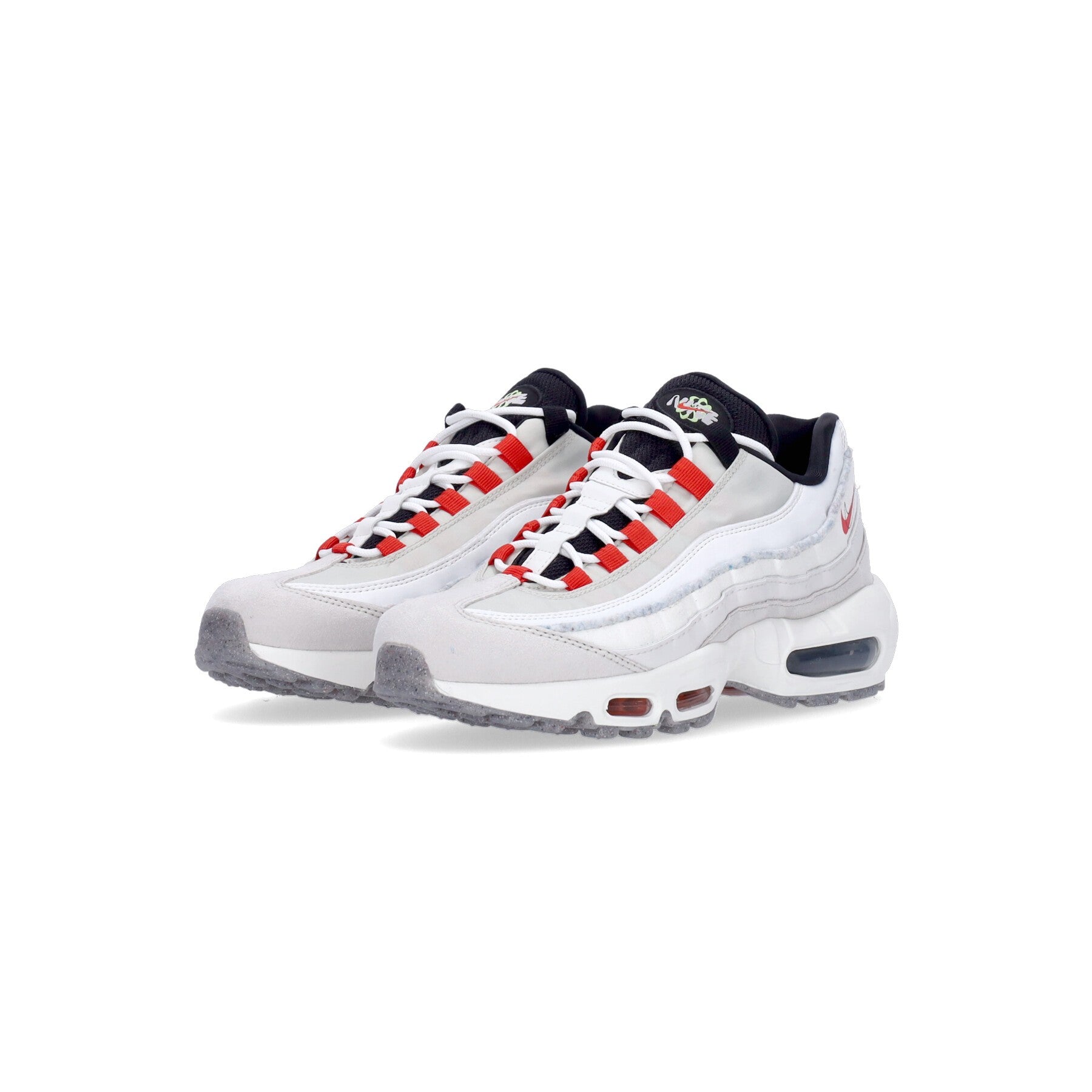 Nike, Scarpa Bassa Uomo Air Max 95 Se, Light Bone/habanero Red/black