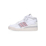 Adidas, Scarpa Basket Uomo Forum Mid, Cloud White/grey One/blue