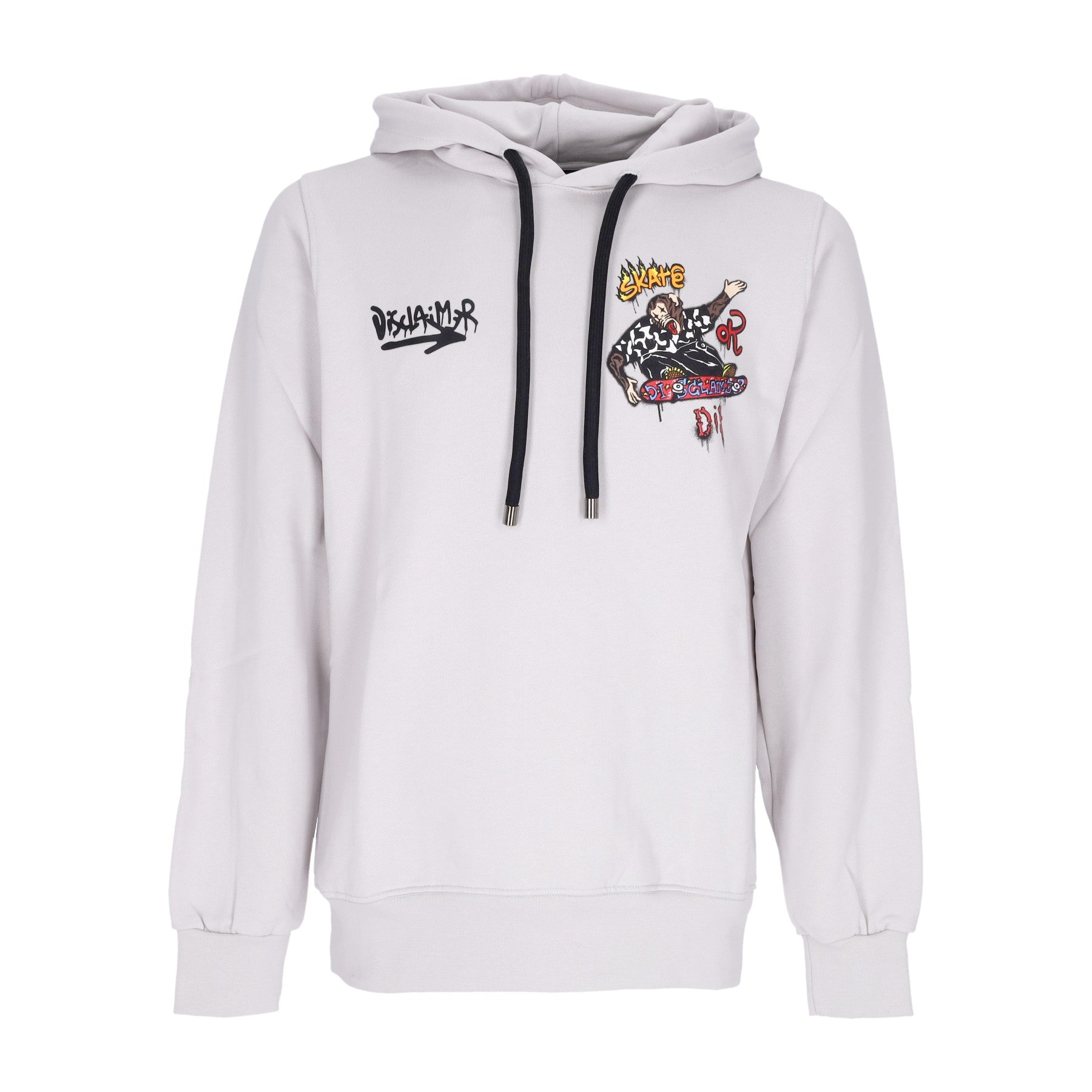 Felpa Leggera Cappuccio Uomo Life Is Hard Hoodie Ice