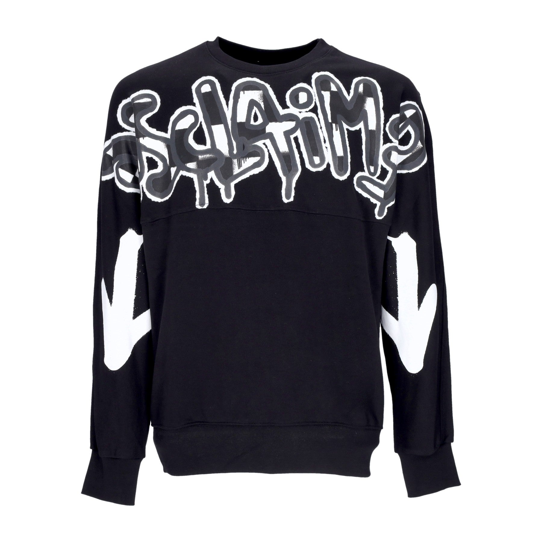 Felpa Leggera Girocollo Uomo Big Love Crewneck Black