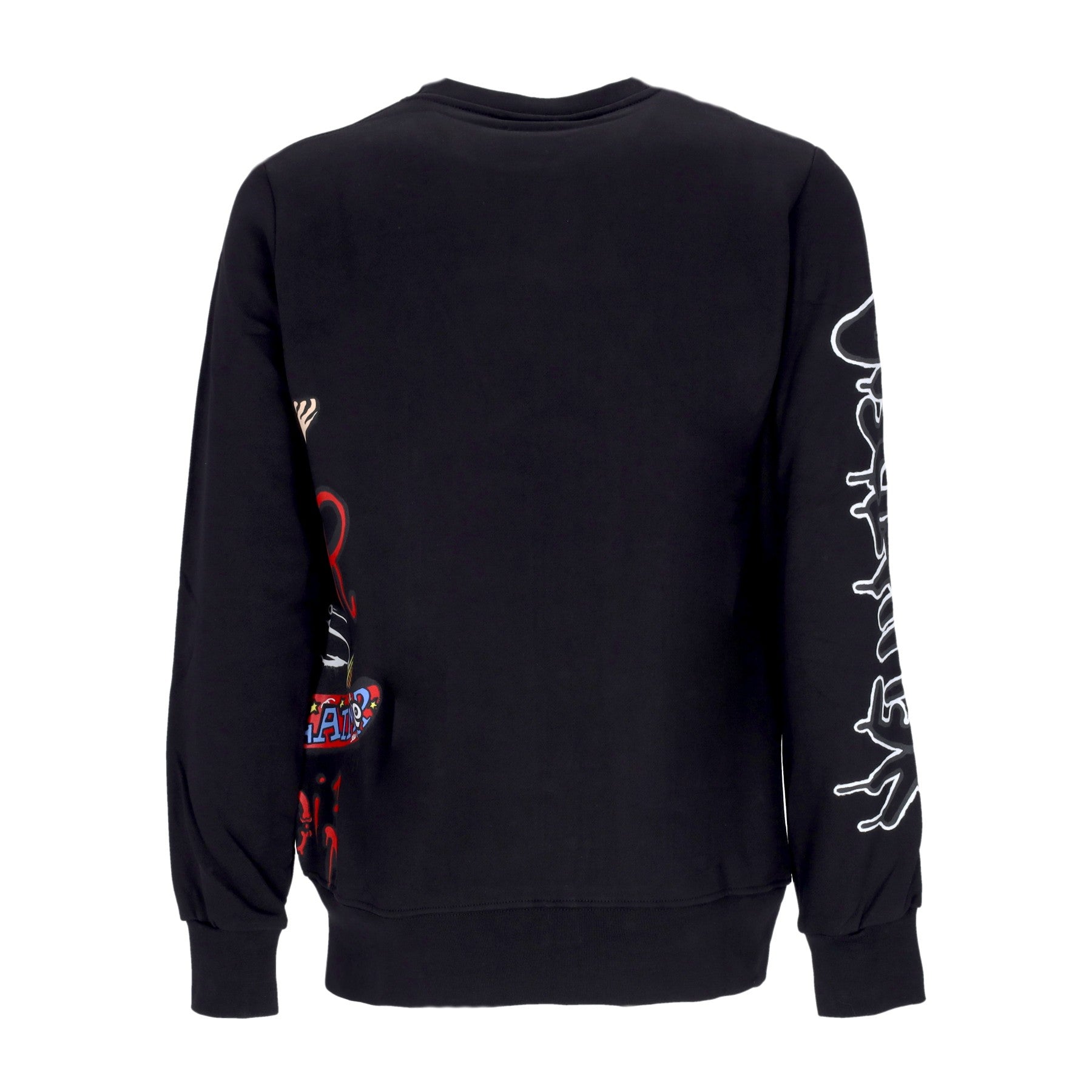 Leichtes Herren-Sweatshirt mit Rundhalsausschnitt Skate Crewneck Schwarz