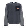 Nike, Felpa Girocollo Uomo Sportswear Spu Therma-fit Polar Fleece Crew, Dk Smoke Grey/iron Grey/safety Orange