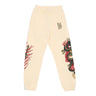 Dolly Noire, Pantalone Tuta Felpato Uomo Ryu Dragon Sweatpants, Beige